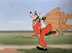 Goofy With Baseball Bat GIF