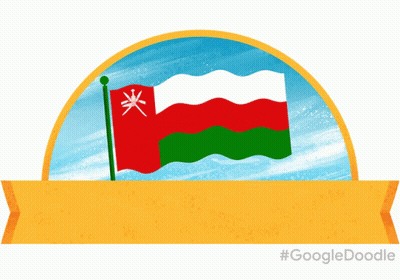 Google Doodle Flag Sticker GIF