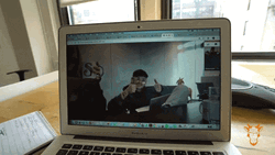 Google Hangouts Home Office Thumbs Up GIF