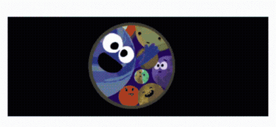Google Logo With Telescope And Globe GIF