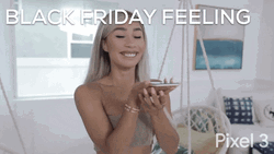 Google Pixel 3 Happy Shopping GIF