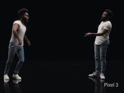 Google Pixel 3 Playmoji Dance Off GIF