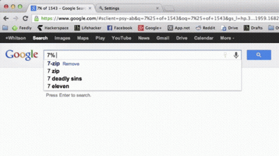 Google Search 7% 1543 Returns 720,000 Results GIF