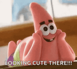 Googly Eyes Patrick Looking Cute There GIF