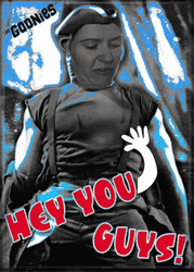 Goonies Hey You Guys Sloth Hands Waving GIF
