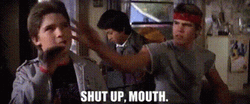 Goonies Shut Up Mouth GIF