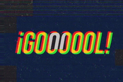 Goooool On Dark Background GIF