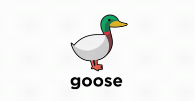 Goose With Goose Text GIF