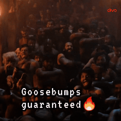 Goosebumps Guaranteed Is Written On A Picture Of Two Men GIF