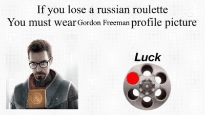 Gordon Freeman Next To Revolver GIF