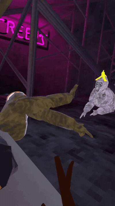 Gorilla Banana Head Says Imagine No Image Permits GIF