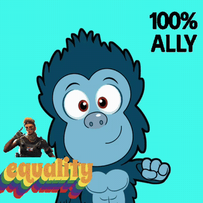 Gorilla Grateful For You Ally You Rock Equality GIF