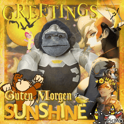 Gorilla Greetings Guten Morgen Sunshine GIF