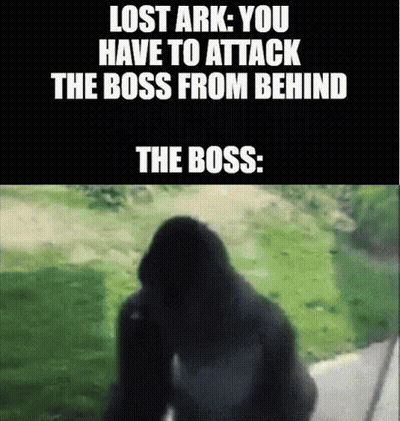 Gorilla Lost Ark Attack Boss From Behind Boss GIF