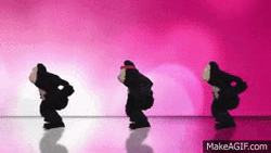Gorilla Mascot Dancing On Stage GIF