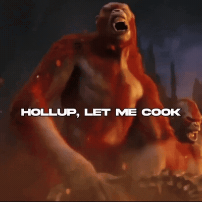 Gorilla Painting Hollup Let Me Cook GIF
