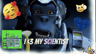 Gorilla Saying I K3 My Scientist GIF
