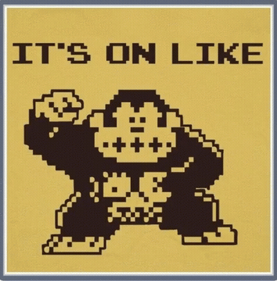 Gorilla Saying It's On Like GIF