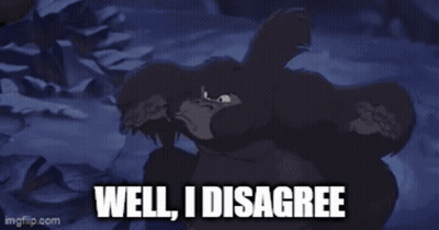 Gorilla Saying Well I Disagree GIF
