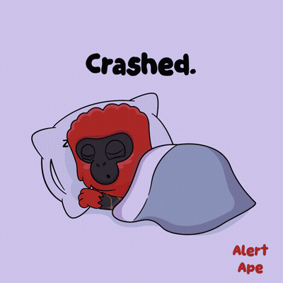 Gorilla Sleeping Under Blanket Crashed GIF