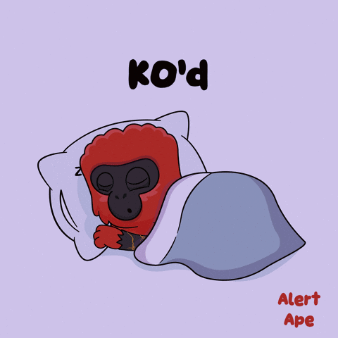 Gorilla Sleeping Under Blanket GIF
