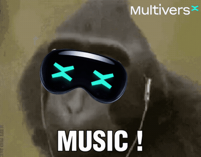 Gorilla Wearing Headphones Music GIF
