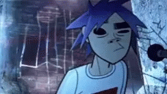 Gorillaz 2D Fun Art GIF