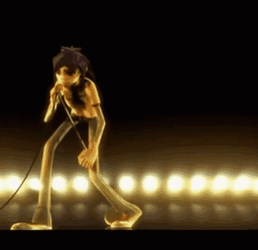 Gorillaz Concert In Stage GIF