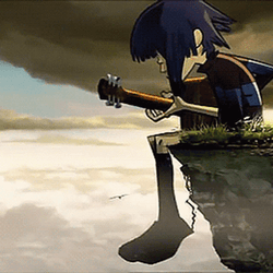 Gorillaz Dare Playing Guitar GIF