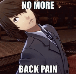 Goro Akechi I Need A Backiotomy GIF