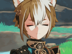 Gorou Genshin Face Slap GIF