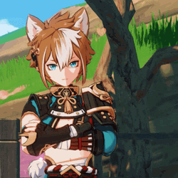 Gorou Genshin Thinking Of Love GIF
