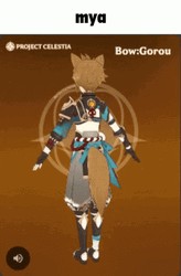 Gorou Genshin Turning Around GIF