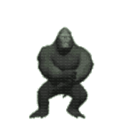 Gorrila Dancing Sticker GIF