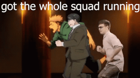 Got The Whole Squad Running GIF