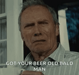 Got Your Beer Grumpy Old Man GIF
