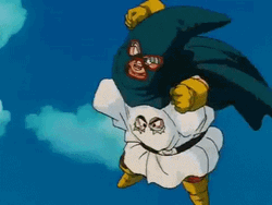 Goten And Android 18 Fighting GIF