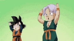 Goten And Trunks Exploding Fusion GIF