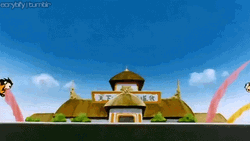 Goten And Trunks Punched GIF