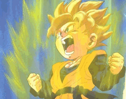 Goten Glowing Super Saiyan GIF