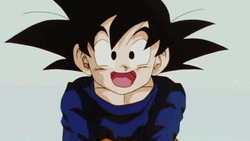 Goten Laughing Covering Mouth GIF