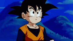 Goten Raising Fist GIF