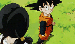 Goten Showing His Power To Chichi GIF