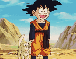 Goten With Wagging Dog GIF