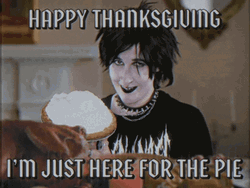 Goth Happy Thanksgiving Pie