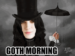Goth Morning Animation GIF