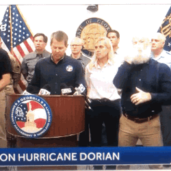 Government Briefing On Hurricane Dorian GIF