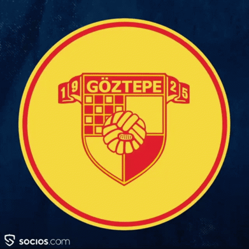 Göztepe Yellow And Red Soccer Emblem GIF