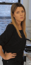 Grace Helbig Shaking Hips Straight Face GIF