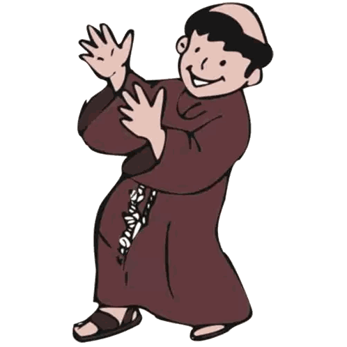 Gracia Angelito Chavez Capuchinos Sticker